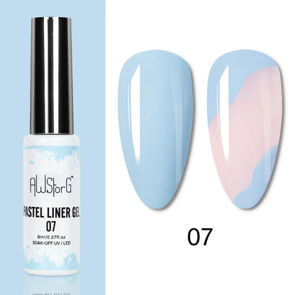 Blushimmer 5ML gold and silver metallic nail gel polish with chrome mirror finish, perfect for UV LED semi-permanent nail art.