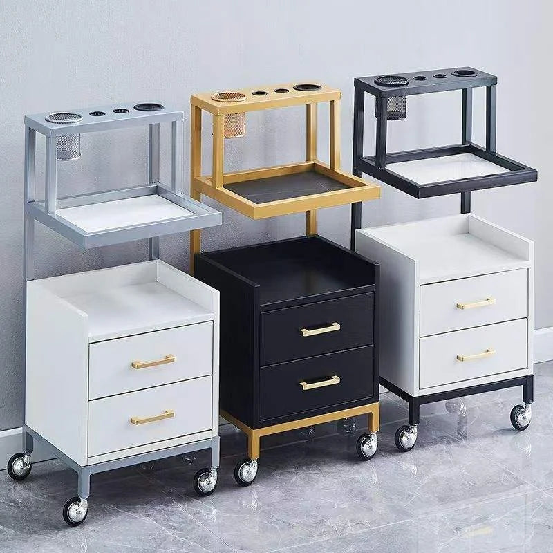 High Quality Modern Hair Salon Storage Cabinet Popular Stainless Steel Tool Cart for Barber Shop Home Use Stylish Living Room