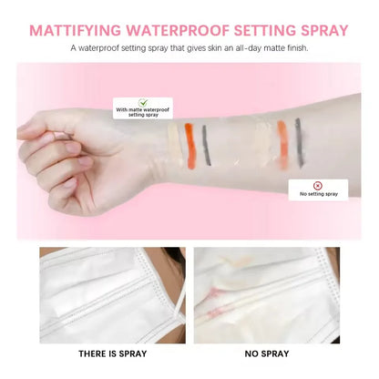 Waterproof Mattifying Setting Spray Long-lasting Glossy Matte Base Makeup Control Oil Non-Sticky Make-up Fixer Spray 150ml