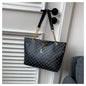 Luxury women tote bag with large capacity, printed design, shoulder strap, trendy style, ideal for shopping and everyday use.