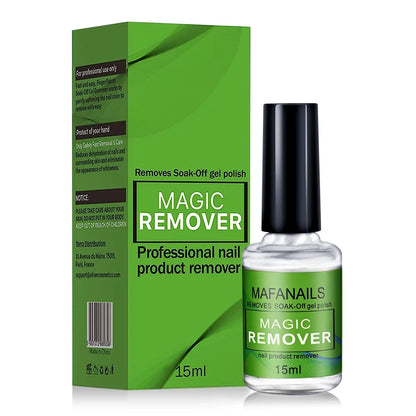 Blushimmer 15ml gel nail polish remover bottle, soak-off formula for quick and easy gel removal without irritation