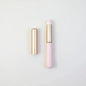 Blushimmer portable gold and silver lip gloss brush pen with metal handle and protective cap for precise makeup application