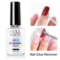 Blushimmer 15ml nail glue remover for false nails and gel, with a brush applicator, designed to dissolve and remove press-on nails easily.