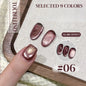 Blushimmer Mianel 12ml Emperor Green cat eye gel nail polish showing glossy green finish and smooth application on nails.