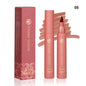 Blushimmer lip tint pen with six matte water lipstick colors, featuring a smooth, long-lasting lip stain and liner in a sleek design.