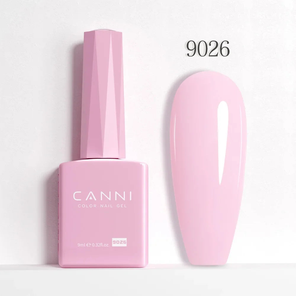 Blushimmer CANNI Hema Free Nail Gel Polish Fall Color Collection with semi-permanent diamond long wear top coat in red and jelly nude shades