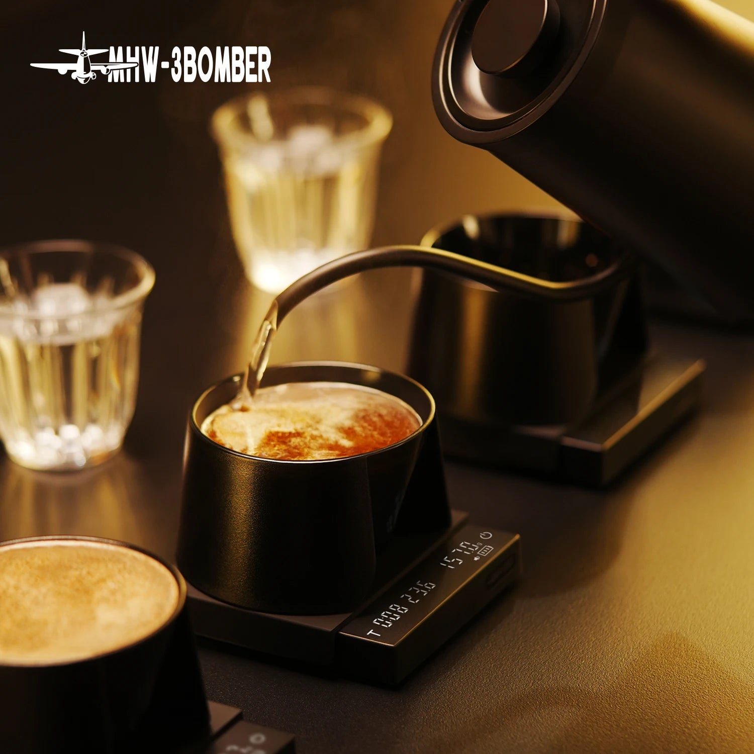MHW-3BOMBER Coffee Cupping Bowl 220ml Professional Coffee Tasting Cup PC Material Barista Coffee Evaluation Cup Cafe Brewing Too
