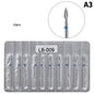 10Pcs Diamond Milling Cutter For Manicure Electric Nail Drill Bits Accessory Pedicure Machine Nail File Gel Remover Tool