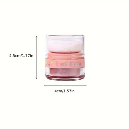 Blushimmer pearlescent glitter powder for hair, face, and body, ideal for highlighting and blush at music festivals.