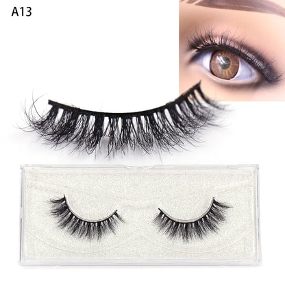Blushimmer LEHUAMAO 5D Mink Eyelashes with wispy, cross, fluffy design, handmade false eyelashes for natural, dramatic eye makeup.