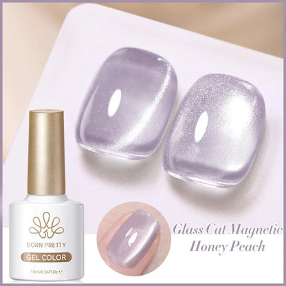 Blushimmer Born Pretty 117 Colors cat magnetic gel nail polish bottle, 10ml, featuring vibrant semi-permanent nail varnish for manicure.