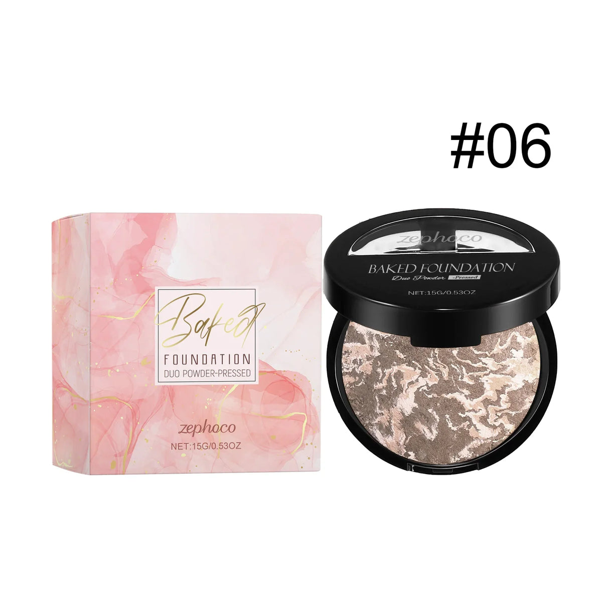 Blushimmer full coverage pressed powder foundation with oil control, brightening, waterproof finish, and flawless face makeup setting.