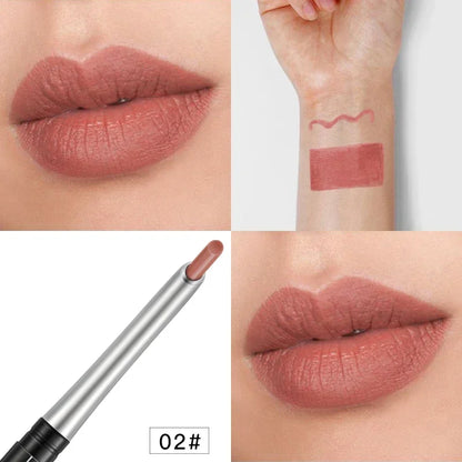 Blushimmer 17-color portable matte pencil lipstick with long-lasting, waterproof, moisturizing formula for women.
