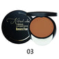 Blushimmer dark powder foundation and concealer palette with 6 shades for skin tone correction, highlighting, and contouring.