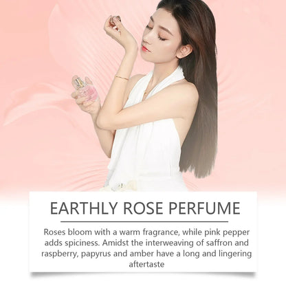 Blushimmer women's long-lasting enchanter rose floral perfume spray with fresh scent, moisturizing body spray, and deodorant with pheromones.