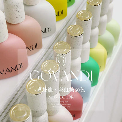 Korean style Loverly Macaron gel polish set by Blushimmer, 60 vibrant colors, 15ML UV gel enamel for manicure, with color card.