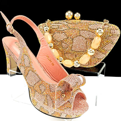 Elegant Italian shoes and matching bag set by EdleessFashion, featuring luxurious design and sophisticated style.