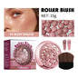 Blushimmer Lakerain spherical blush ball with pink pearl finish, delicate brightening cosmetic for a natural rosy glow