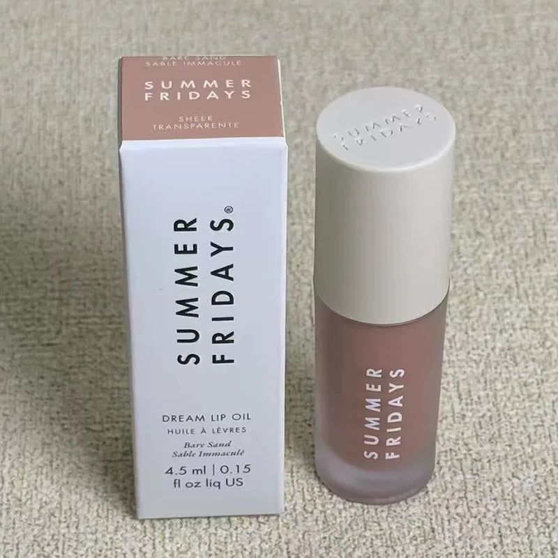 NEW Summer Fridays Mini Lip Gloss Set Vanilla Beige Lip Balm Long Lasting Moisturizing Smooth Soft Tube Makeup Lip Care Suit