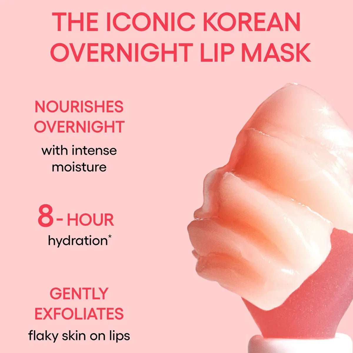 Laneige Lip Sleeping Mask in 20g jar showing the gel-cream texture, designed for long-lasting hydration and softening lips.