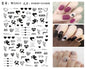 Black and white Blushimmer nail art stickers featuring sexy woman and girl designs, press-on nail decals and decorative wraps.