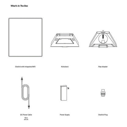 SpaceX-Starlink Standard Kit V4 Gen 3 Standard Kit High-Speed Low-Latency Internet Satellite Dish Router Wi-Fi 6 WiFi full Kit