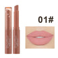 Blushimmer matte lipstick in a sleek tube, featuring a rich, velvety finish and waterproof, non-fading formula for vibrant lips.