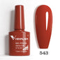 Blushimmer Venalisa HEMA TPO free glitter nail gel polish in pink nude, full coverage, soak-off UV and LED French nail design.