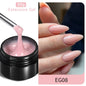 Blushimmer Born Pretty 30ml milky white hard gel for nail extensions, soak-off UV construction gel with clear acrylic finish
