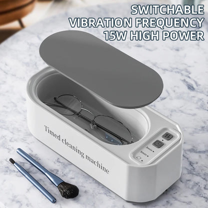 Super Clean 250mAh Ultrasonic Glasses Cleaning Machine Ultrasound Timed jewelry High Frequency Ultrasonic Cleaner Bath NEW 2026