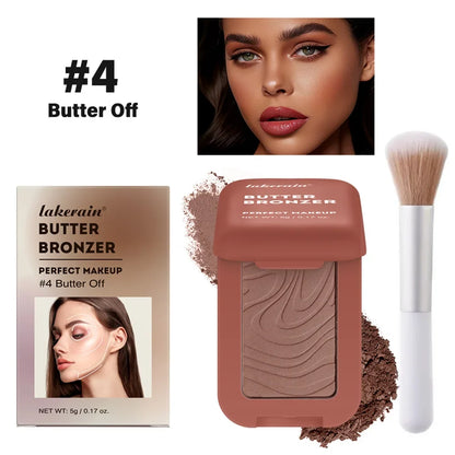 Blushimmer bronzer makeup contour sticks for face, featuring matte shading and illuminating powders in a contouring palette.