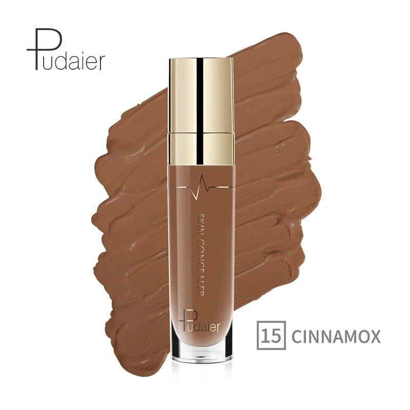 Blushimmer liquid face contour concealer palette with waterproof, full coverage foundation and correctors for dark skin tones.