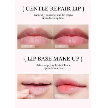 HANDAIYAN 2-in-1 Lip Exfoliator & Moisturizer Sugar Scrub Lip Repair Mask Lipbalm Double Lip Care Effected Lip Scrub Balm