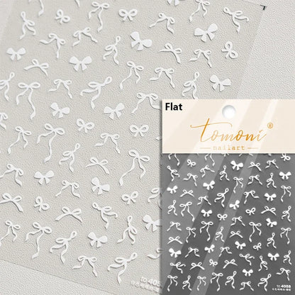 French leopard print bowknot lace ribbon with rhinestones and pearls for manicure nail art decoration by Blushimmer.