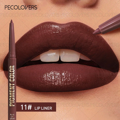 2-in-1 Waterproof Matte Lip Liner & Gloss, , Non-Stick Lipstick, Suitable for beginners