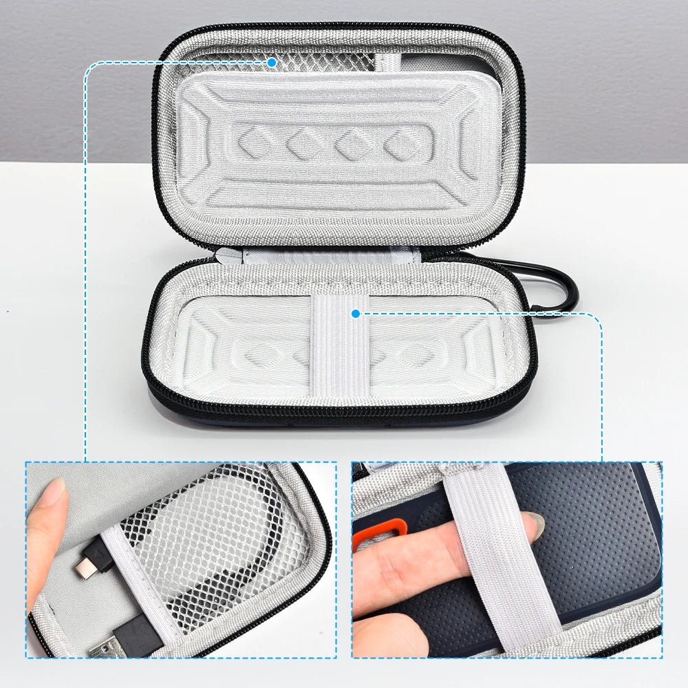 Storage Bag  Compatible with SanDisk 1TB 2TB 500GB/for SanDisk PRO Extreme Portable SSD,  Hard Drive Storage Holder