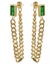 Luxury Shiny Zircon Hoop Earrings for Women Trendy Golden Stainless Steel Wed Ear Geometric Circle Earring Jewelry Pendientes