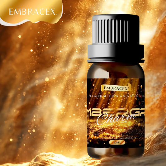 10ml Ambergris essential oil bottle from Blushimmer, ideal for perfume, candle, soap, skin, and hair care DIY projects.