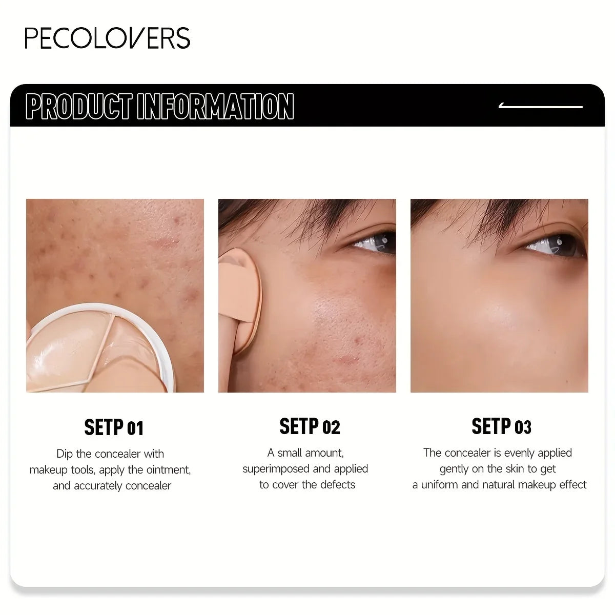 Waterproof Long Lasting Full Coverage for Acne Mark Dark Circles Eye Contour Concealer Palette Moisturizing Face Makeup