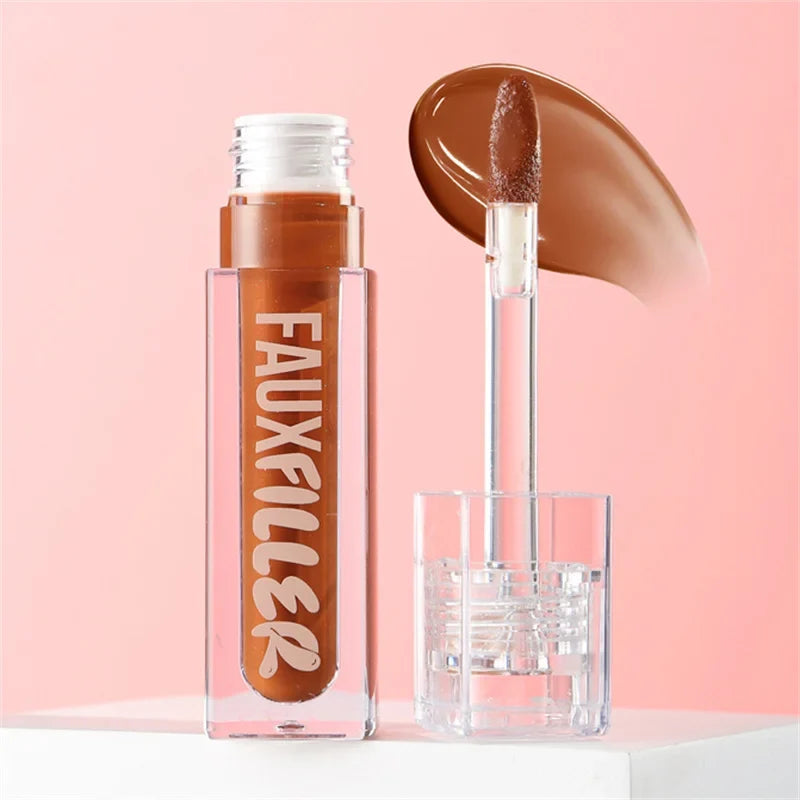 Blushimmer Huda Beauty Blush Filter Soft Glow liquid blush and shiny lip gloss in cotton candy and bubblegum shades.