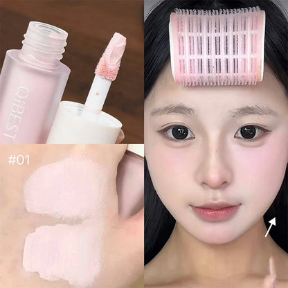 Blushimmer QIBEST liquid contour highlighter and blush cream for face, featuring matte finish and bronzing contour makeup.