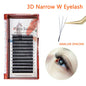 Blushimmer MARIA 3D Narrow W Shape eyelash extensions with soft, natural-looking 3D lashes on makeup mesh net for professional application