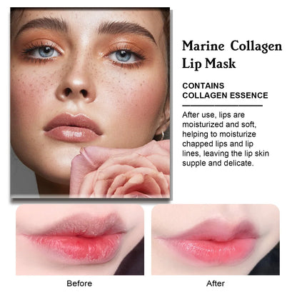 Blushimmer exfoliating lip mask patch for dry, cracked lips, moisturizing, brightening, and reducing lip lines with repair ingredients.