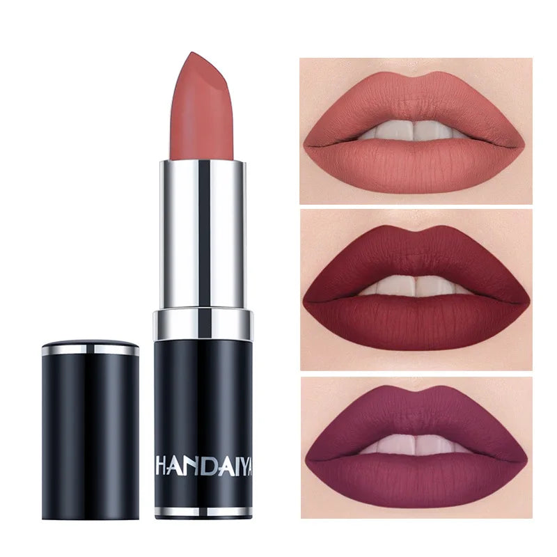 Blushimmer Handaiyan 12-color matte velvet lipstick set with waterproof, long-lasting, non-stick cup and vibrant color options.