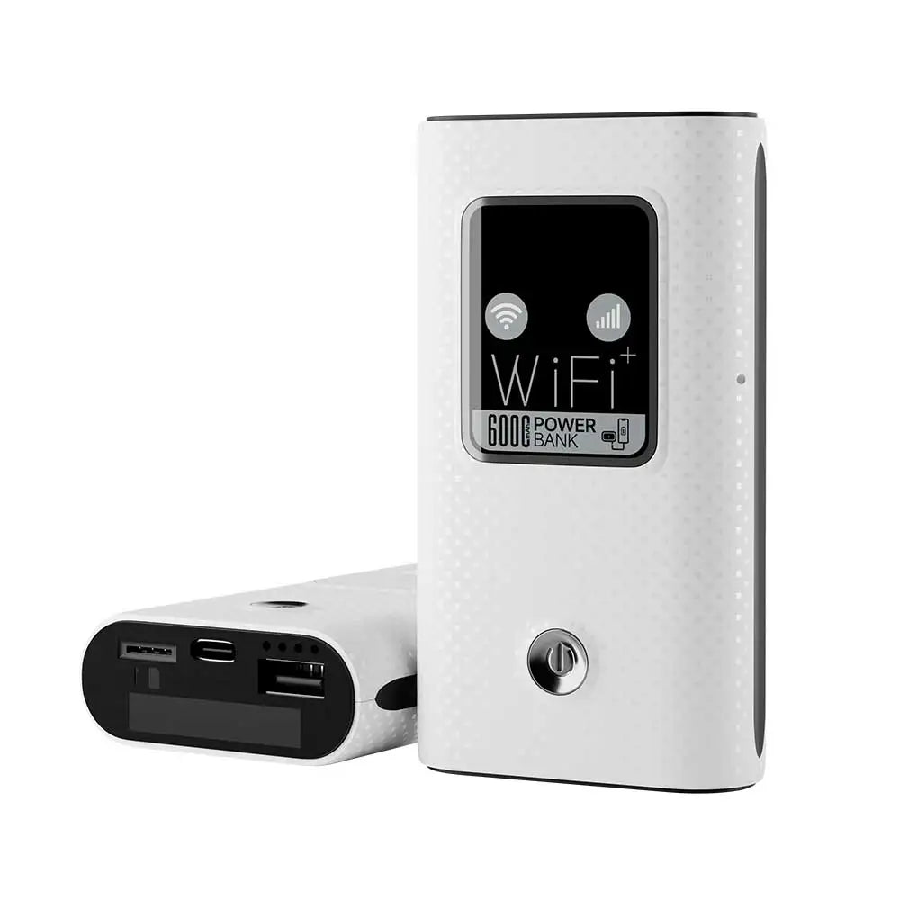 4G Lte Router Wireless Wifi Portable Modem Mini Outdoor Hotspot Pocket Mifi 150mbps Sim Card Slot 6000mah Backup Power bank