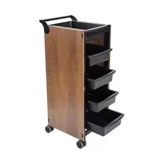 High Quality Modern Design Salon Trolley Hot Sale Durable Wood and ABS Tiers 4-Wheel Heavy-Duty Sports Venue Equipment