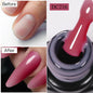 Blushimmer MTSSII 7ml quick extension nail gel in transparent nude pink and red for building and nail art.