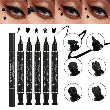 Double-Ended Stamp Liquid Eyeliner - Waterproof & Smudge-Proof