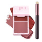 Blushimer Juvia's Cream Powder Matte Blush Duo in rose shades, high-pigment natural matte finish, long-lasting makeup for cheeks