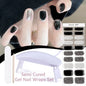 Blushimmer Harunouta 4-piece set of nude pink gradient jelly semi-cured gel nail strips with waterproof, long-lasting nail lamp stickers.